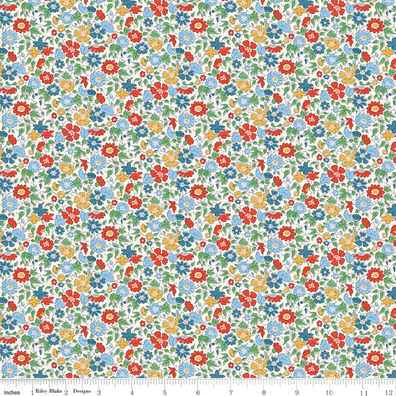 Palace Petals in C (01667422c) | London Bouquet | Liberty Fabrics | Riley Blake